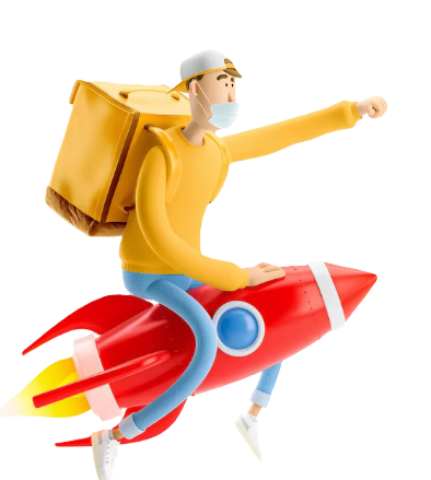 Entregamos seus pratos tão rápido quanto o Super-Homem